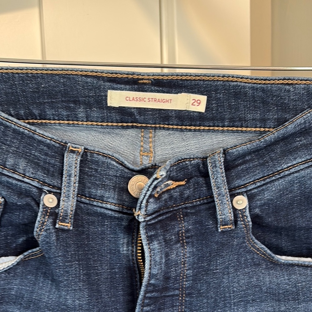 Classic Straight Blue Jeans